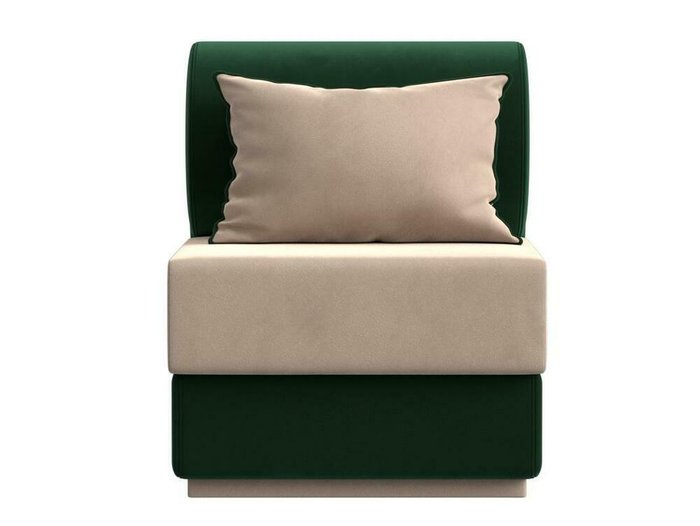Кресло Кипр бежево-зеленого цвета - купить Интерьерные кресла по цене 25999.0