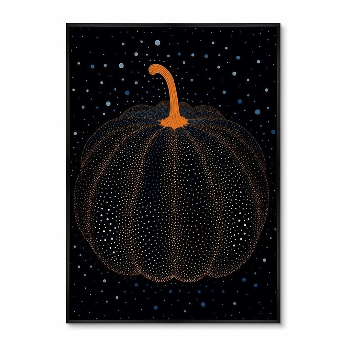 Репродукция картины Pumpkin sparkling in the night, 2024г.