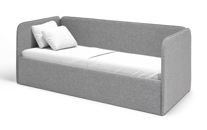 Кровать-диван Leonardo 80х180 серого цвета с подъемным механизмом