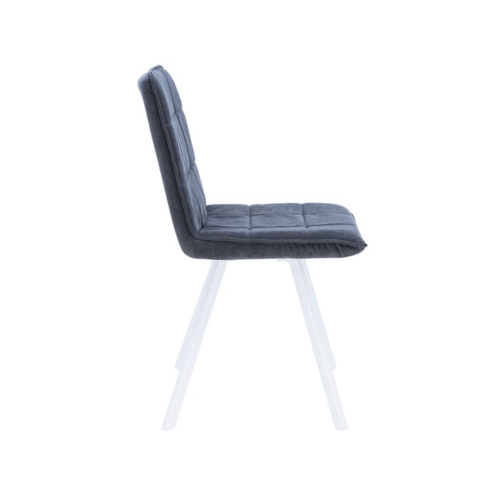 Стул Норман темно-серого цвета с белыми ножками - лучшие Обеденные стулья в INMYROOM