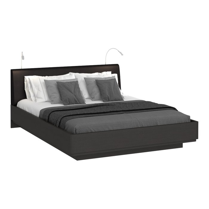 Двуспальная кровать Элеонора с подсветкой на спинке 160х200 - купить Кровати для спальни по цене 41820.0