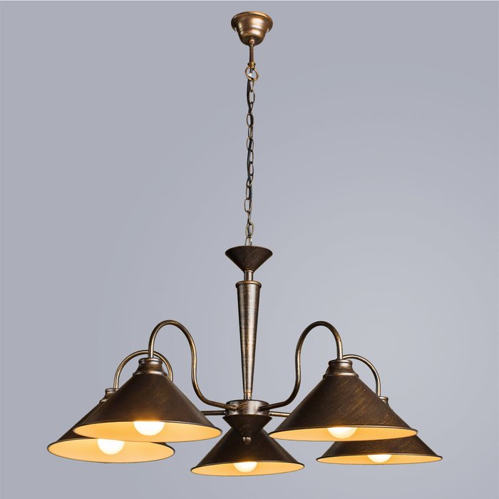 Подвесная люстра Arte Lamp Cone в стиле лофт - купить Подвесные люстры по цене 9000.0