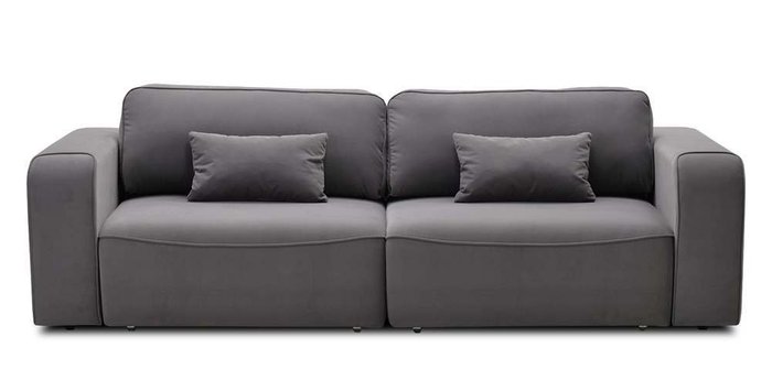 Прямой модульный диван-кровать Тулон серого цвета - купить Прямые диваны по цене 43300.0