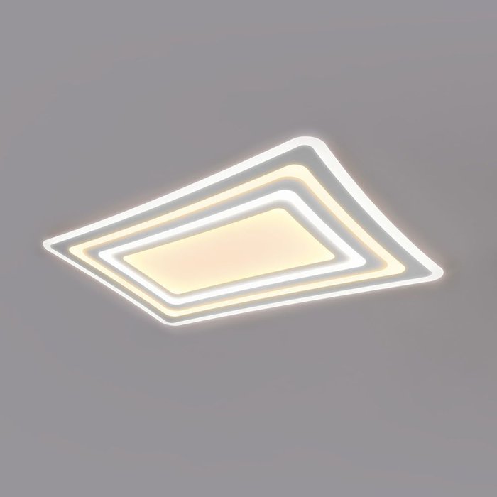 Светодиодный потолочный светильник с пультом управления 90155/4 белый - лучшие Потолочные светильники в INMYROOM