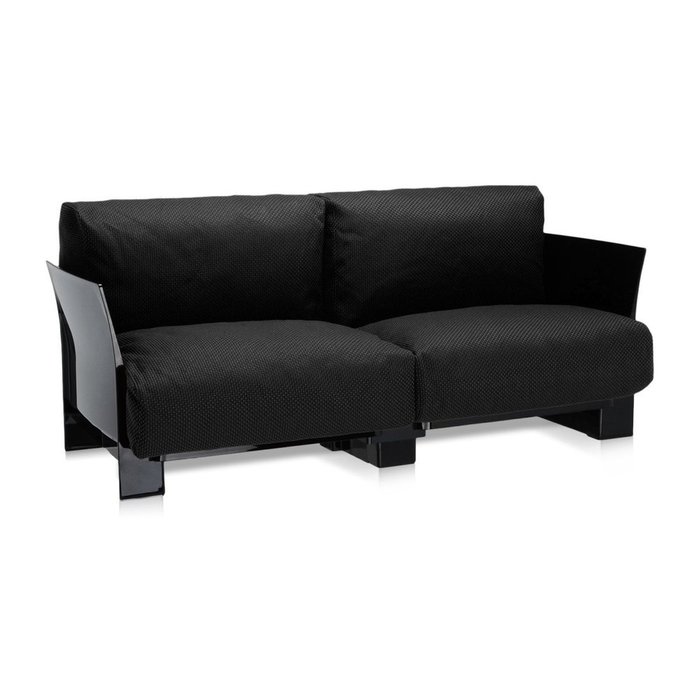 Диван Pop двухместный черного цвета - купить Прямые диваны по цене 299690.0