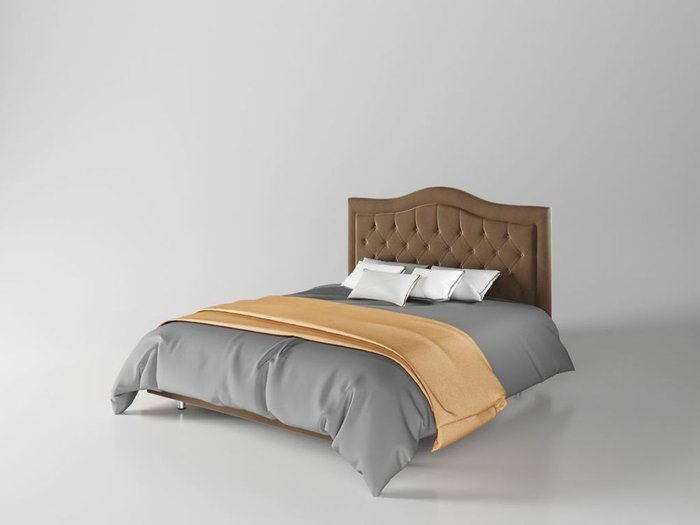 Кровать Герцогиня 200х200 коричневого цвета с подъемным механизмом
