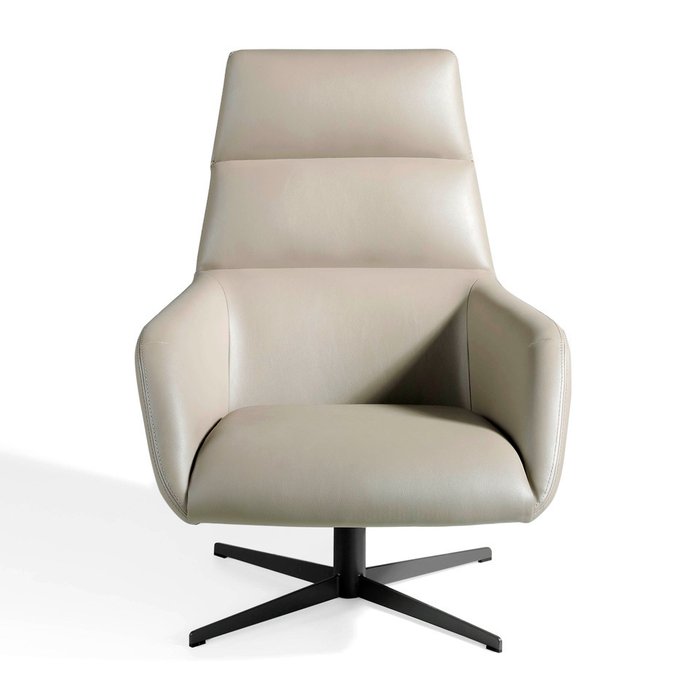 Поворотное кресло с обивкой из искусственной кожи   - купить Интерьерные кресла по цене 145990.0