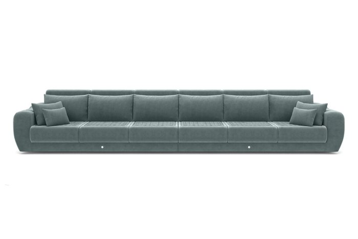 Модульный диван-кровать серого цвета