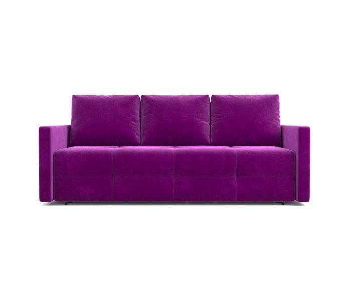 Прямой диван-кровать Марсель 2 фиолетового цвета - купить Прямые диваны по цене 36490.0