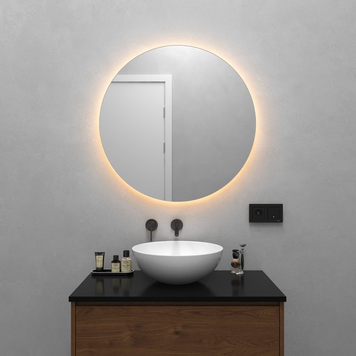 Настенное зеркало Rauntel NF LED M с тёплой подсветкой  - купить Настенные зеркала по цене 11900.0