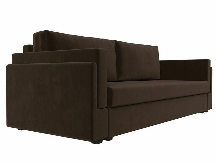 Диван-кровать Лига 007 темно-коричневого цвета - лучшие Прямые диваны в INMYROOM