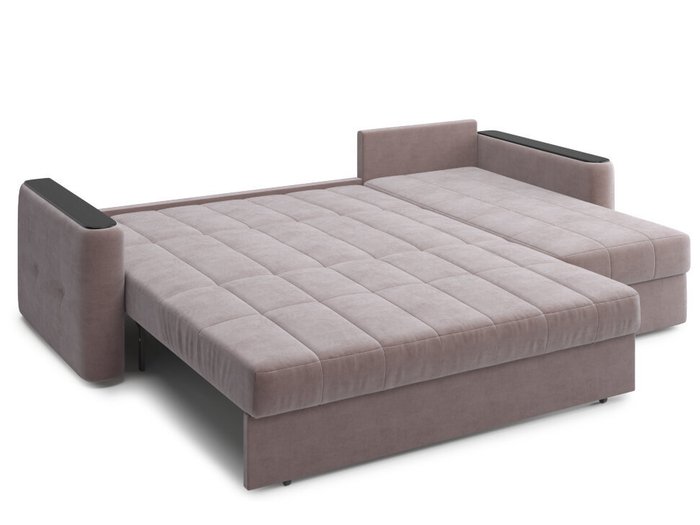 Угловой диван-кровать Ницца коричневого цвета - лучшие Угловые диваны в INMYROOM