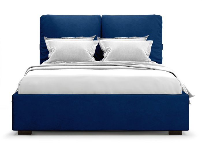 Кровать Trazimeno 140х200 темно-синего цвета с подъемным механизмом - купить Кровати для спальни по цене 39000.0