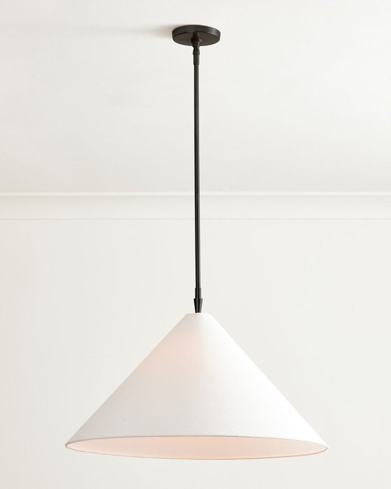 Подвесной светильник Эльзас бело-черного цвета - купить Подвесные светильники по цене 16016.0