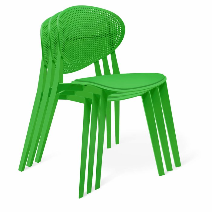 Стул Manfred зеленого цвета - купить Обеденные стулья по цене 4845.0
