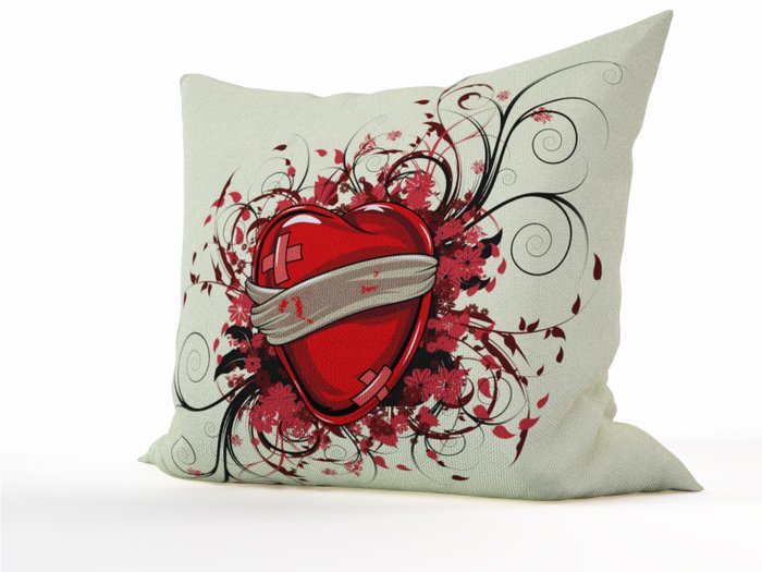 Декоративная подушка: Любовь и боль