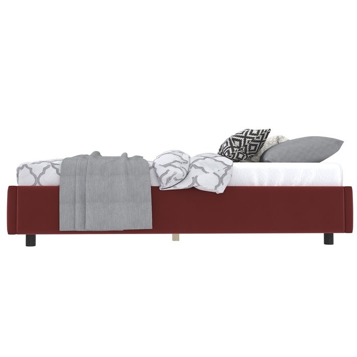Кровать SleepBox 140x200 темно-красного цвета - купить Кровати для спальни по цене 23990.0