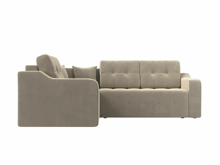 Угловой диван кровать Кембридж бежевого цвета левый угол - купить Угловые диваны по цене 58999.0
