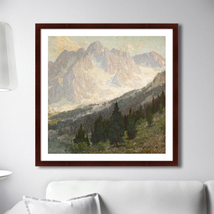 Репродукция картины High Sierra Mountain Scene 1905 г.