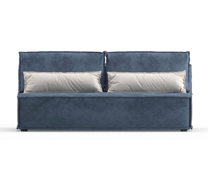 Диван-кровать Ли Рой Лайт в обивке из велюра темно-синего цвета - купить Прямые диваны по цене 26250.0