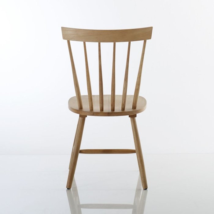 Комплект из двух стульев Jimi с перекладинами из массива гевеи - лучшие Обеденные стулья в INMYROOM