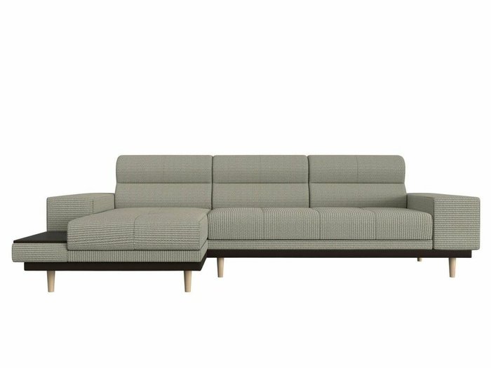 Угловой диван-кровать Леонардо серо-бежевого цвета левый угол - купить Угловые диваны по цене 46999.0