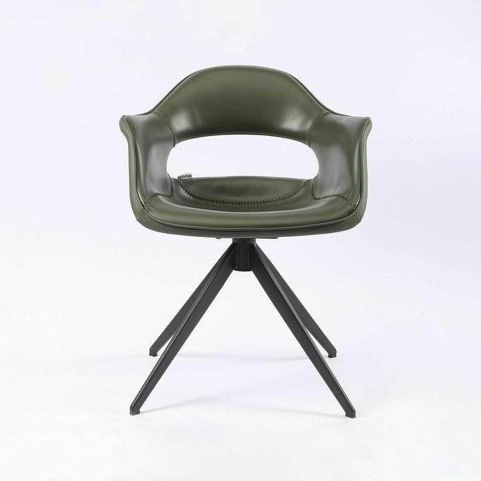 Стул вращающийся Вермонт темно-зеленого цвета - купить Обеденные стулья по цене 27900.0