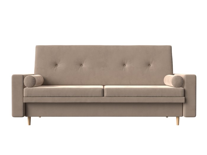 Прямой диван-кровать Белфаст бежевого цвета (книжка) - купить Прямые диваны по цене 33990.0