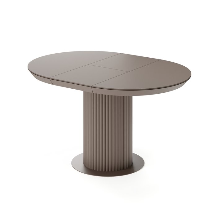 Раздвижной обеденный стол Фрах S темно-коричневого цвета - купить Обеденные столы по цене 161053.0