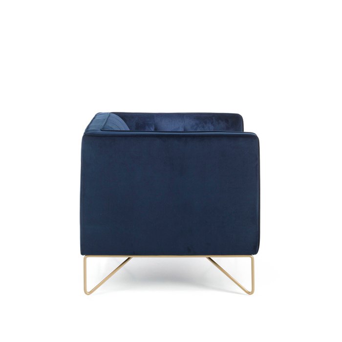 Диван двухместный синего цвета - лучшие Прямые диваны в INMYROOM