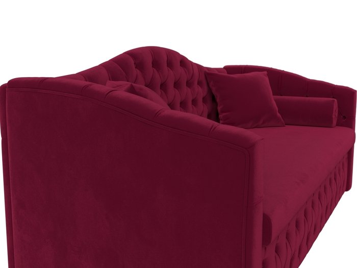 Прямой диван-кровать Мечта бордового цвета - лучшие Прямые диваны в INMYROOM