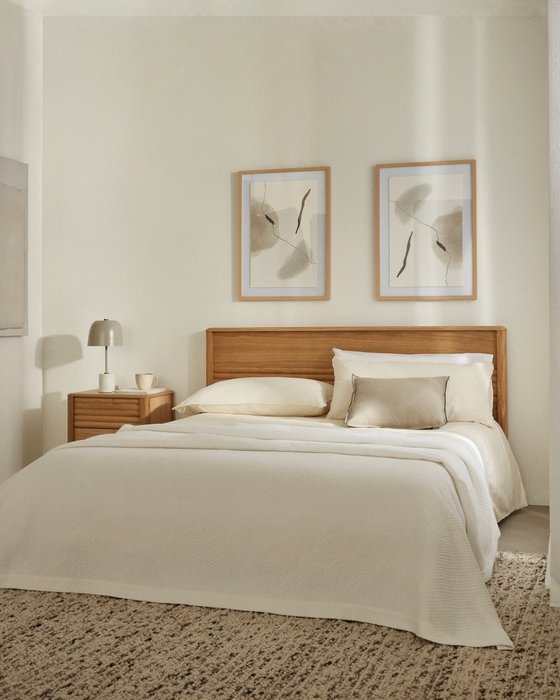 Кровать Lenon 180х200 бежевого цвета - купить Кровати для спальни по цене 276990.0