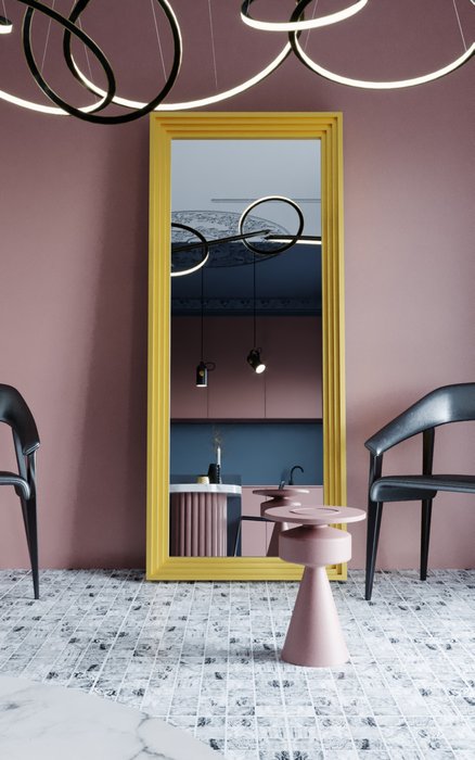 Прямоугольное интерьерное зеркало Scala rettangolo в декоративной раме - лучшие Настенные зеркала в INMYROOM