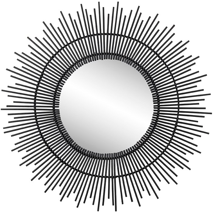 Настенное зеркало Firelle в раме черного цвета 