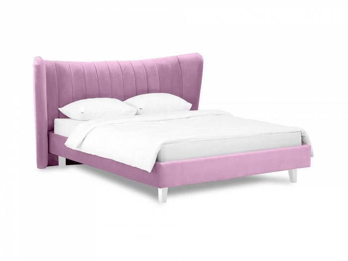Кровать Queen Agata L 160х200 лилового цвета - купить Кровати для спальни по цене 50880.0