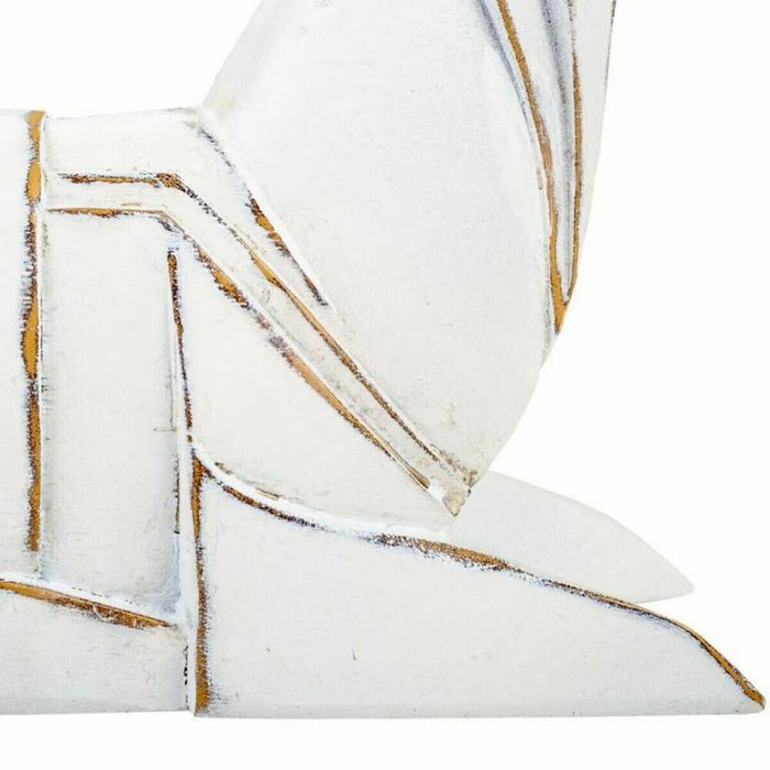 Декоративная фигура Белый полистоун Oленем 24 x 27 x 26 cm - купить Фигуры и статуэтки по цене 6291.0