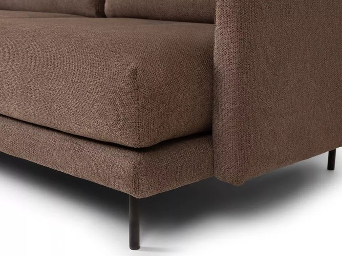 Диван Ricadi M коричневого цвета - лучшие Прямые диваны в INMYROOM