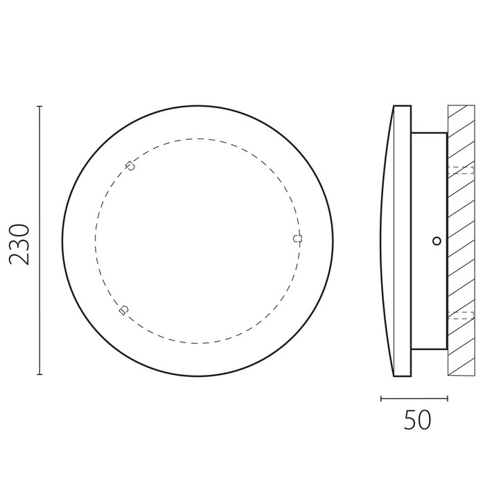 Светильник PIATTO 1x24W LED 2400LM G ЧЕРНЫЙ 3000K IP65 - купить Наземные светильники по цене 7999.0