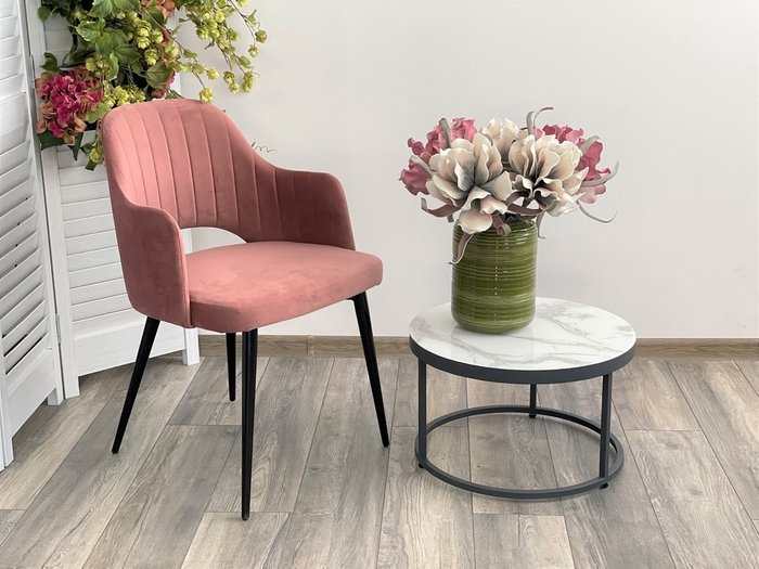 Стул Fantine розового цвета - лучшие Обеденные стулья в INMYROOM
