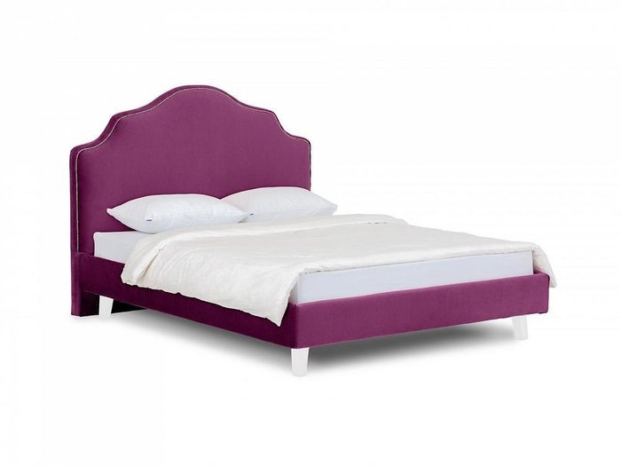 Кровать Queen Victoria L 160х200 пурпурного цвета - купить Кровати для спальни по цене 44080.0