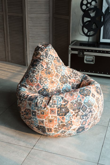 Кресло-мешок Груша 3XL Ясмин коричневого цвета - купить Бескаркасная мебель по цене 4792.0