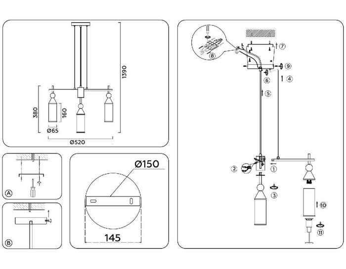 Подвесная люстра Heigh Light LH55276 (стекло, цвет белый) - лучшие Подвесные люстры в INMYROOM Подвесная люстра Heigh Light LH55276 (стекло, цвет белый) - лучшие Подвесные люстры в INMYROOM
