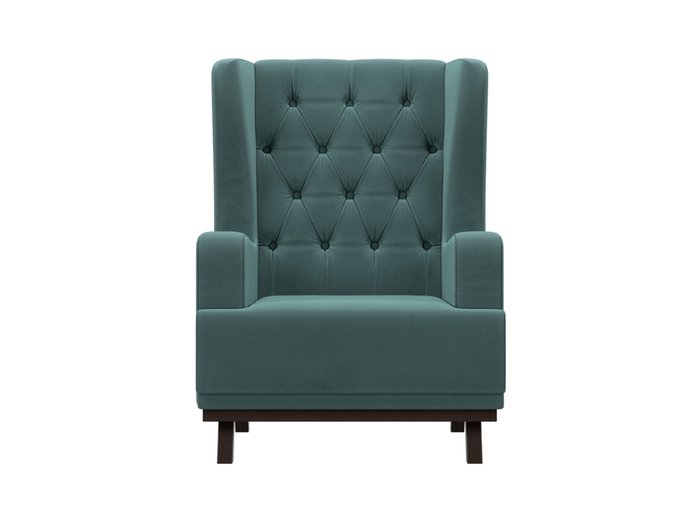 Кресло Джон Люкс темно-бирюзового цвета - купить Интерьерные кресла по цене 23999.0