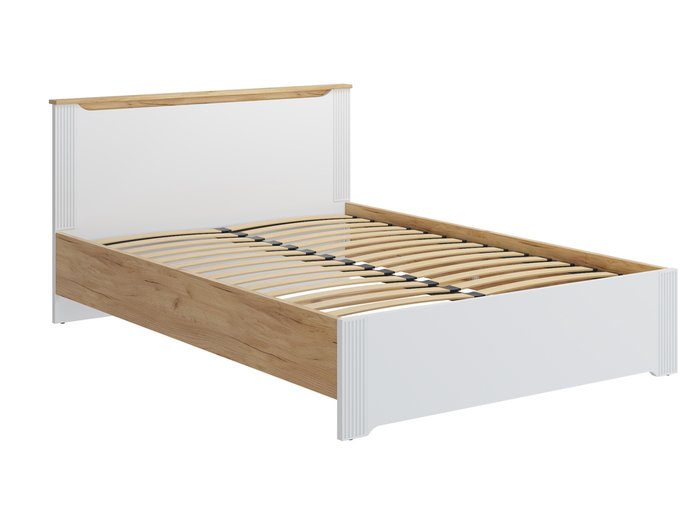 Кровать с основанием Эмилия 140х200 белого цвета - купить Кровати для спальни по цене 27194.0
