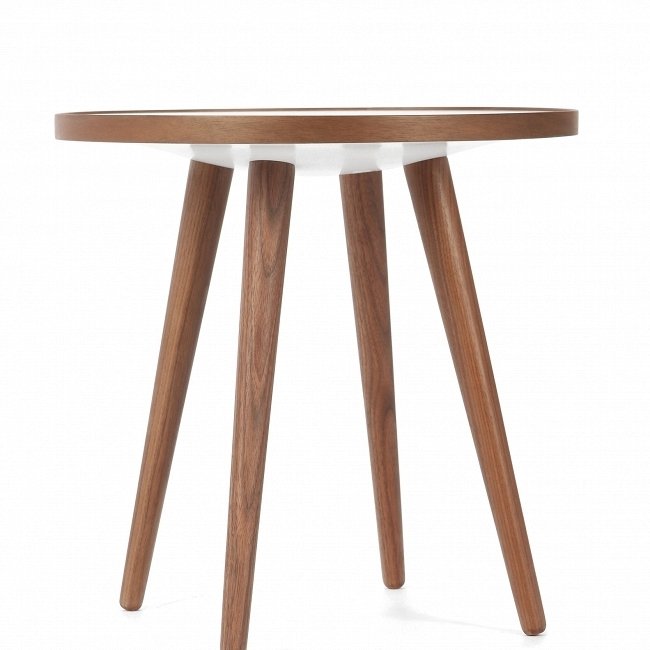 Кофейный столик "Sputnik Small" с круглой столешницей из меламина  - купить Кофейные столики по цене 7817.0