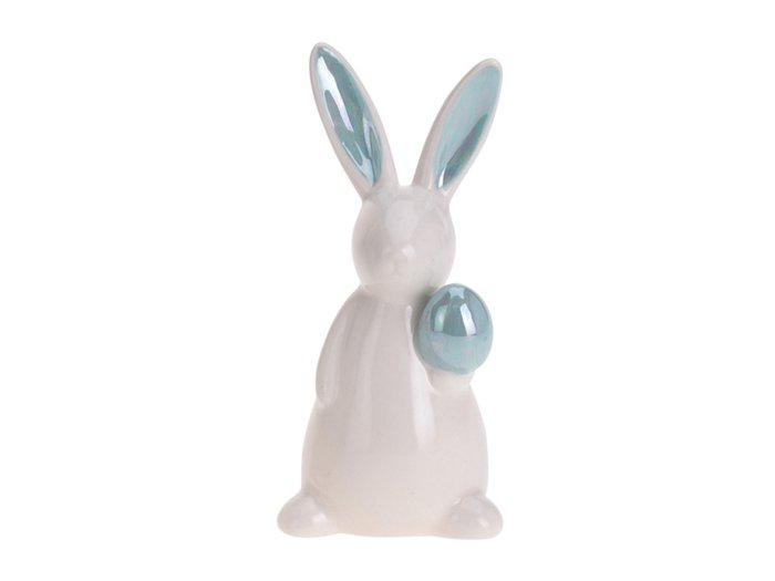 Статуэтка Easter Bunny бело-голубого цвета 
