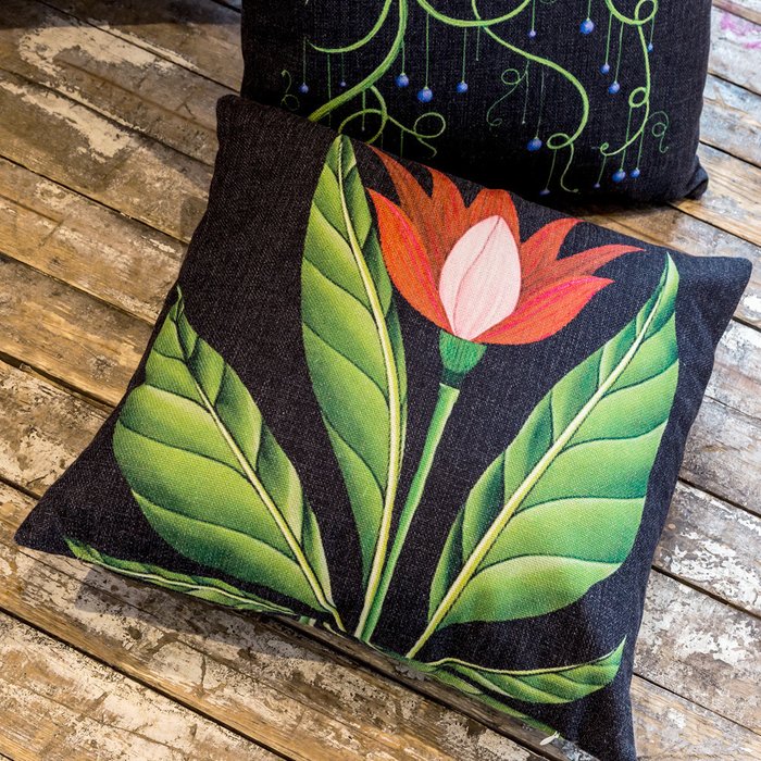 Декоративная подушка Тропический лес версия 6  - купить Декоративные подушки по цене 2000.0