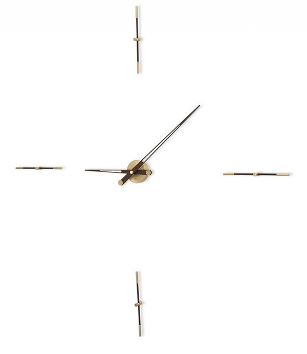 Настенные часы Merlin с основанием золотого цвета