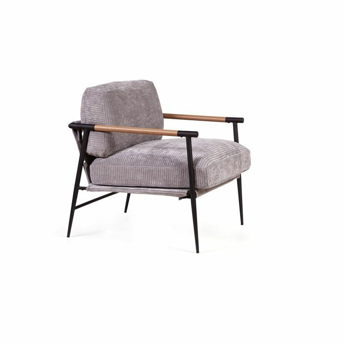 Кресло Laura серого цвета - лучшие Интерьерные кресла в INMYROOM