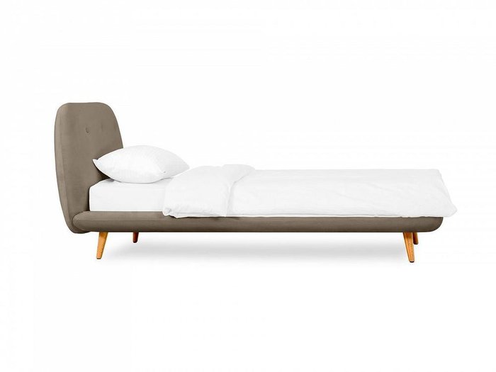 Кровать Loa 90х200 серо-коричневого цвета - купить Кровати для спальни по цене 50040.0